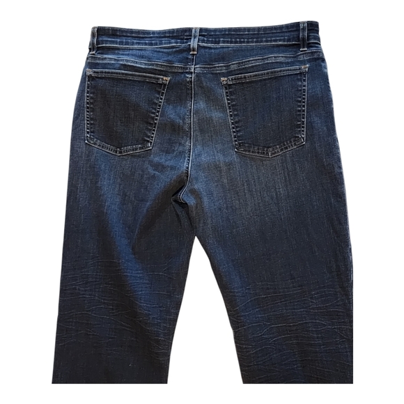 Eileen Fisher dark-wash straight-leg jeans New without tags 31" inseam - Picture 4 of 6